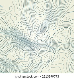 Stylized height of the topographic contour map in contours. Abstract background. Digital copy earth space. Concept of a conditional geography scheme and the terrain path. 1:1 size. Vector illustration