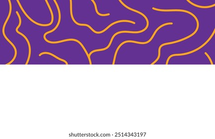The stylized height of the topographic map contour in lines and contours. The concept of a conditional geography scheme. Ultra wide size. Vector illustration. copy and negative space.