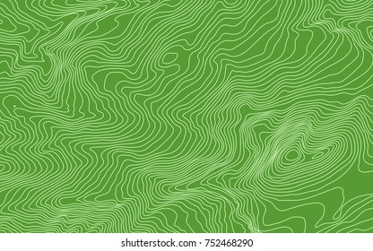 The stylized height of the topographic map contour in lines and contours. The concept of a conditional geography scheme and the terrain path. Vector illustration.
