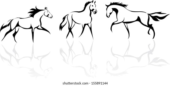 stylized horse