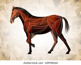 stylized horse equestrian