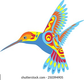 A stylized Hummingbird