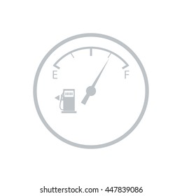 Stylized icon of the automobile fuel sensor on a white background
