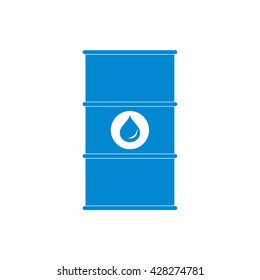 Stylized icon of the barrel of oil on a white background