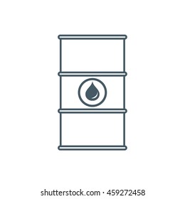 Stylized icon of the barrel of oil on a white background