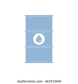 Stylized icon of the barrel of oil on a white background