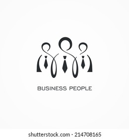 Stylized icon of business people.