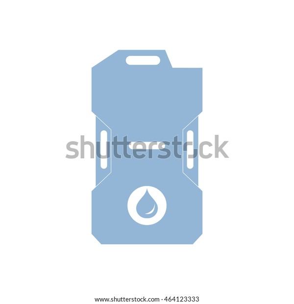 Stylized icon of the canister of gasoline on a\
white background