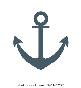 Stylized Icon Colored Anchor On White Stock Vector (Royalty Free) 377574010