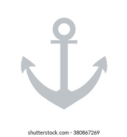 Stylized icon of a colored anchor on a white background