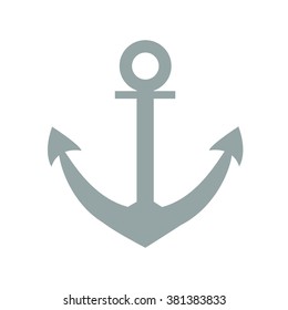 Stylized icon of a colored anchor on a white background
