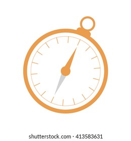 Stylized icon of a colored compass on a white background