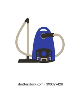 Stylized icon of a colored vacuum cleaner on a white background