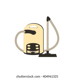 Stylized icon of a colored vacuum cleaner on a white background