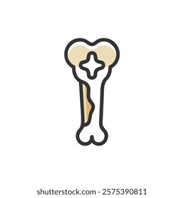 Stylized Icon of Femur Anatomy