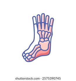Stylized Icon of Foot Anatomy