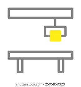 Stylized Icon of a Gantry Crane System Design