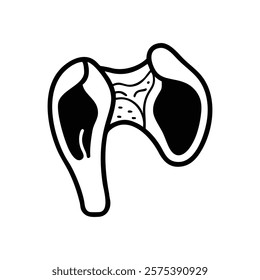 Stylized Icon of Glenoid Cavity Anatomy