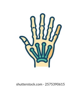 Stylized Icon of Hand Anatomy