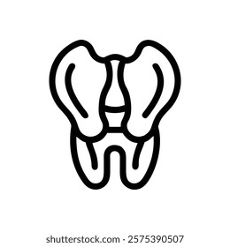 Stylized Icon of Ilium Anatomy