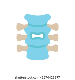 Stylized Icon of Lumbar Vertebrae Anatomy