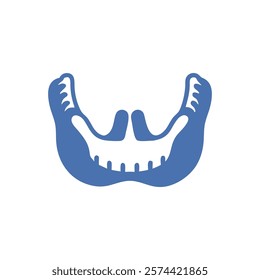 Stylized Icon of Mandible Anatomy