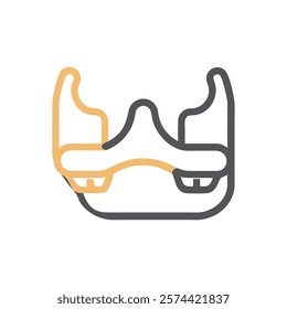 Stylized Icon of Maxilla Anatomy
