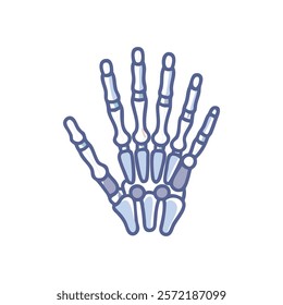 Stylized Icon of Metacarpals Anatomy