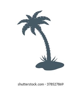 Stylized icon of palm tree