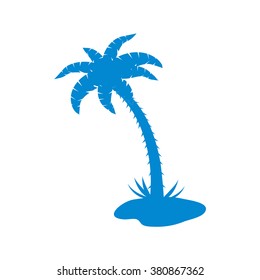 Stylized icon of palm tree