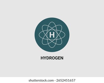 a stylized icon representing the element hydrogen