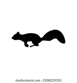 A stylized icon of a squirrel's paw print, emphasizing the tiny claws and pads, often used to symbolize wildlife.