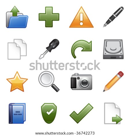 Stylized icons set 03