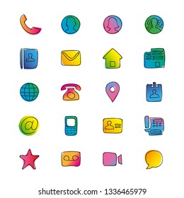 stylized icons sketches