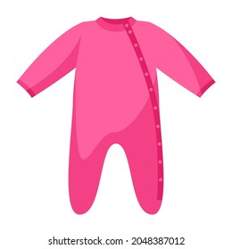 Stylized illustration of baby cloth. Image for design or decoration.