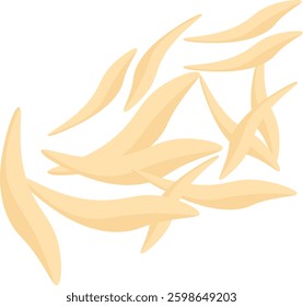 Stylized Illustration of Fish Cute