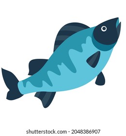 Stylized illustration of fish. Image for design or decoration.