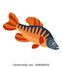 Stylized illustration of fish. Image for design or decoration.