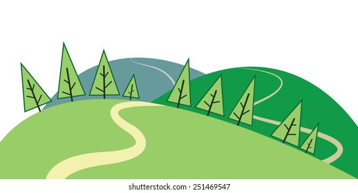 448 Winding Forest Road Stock Vectors, Images & Vector Art | Shutterstock