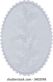 A stylized illustration of leaves in a retro-framed background; the file coordinates with several illustrations from my portfolio.