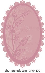 A stylized illustration of leaves in a retro-framed background; no Gradients