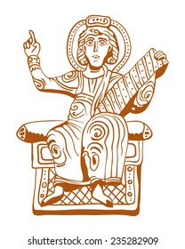 stylized illustration of the Old Testament prophet