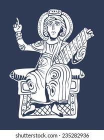 stylized illustration of the Old Testament prophet