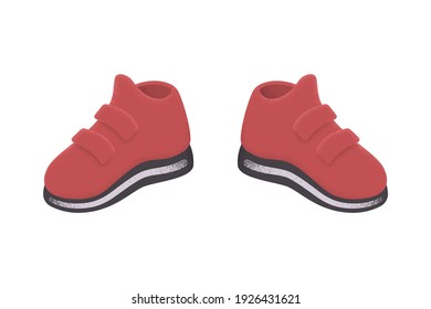 Stylized illustration of a pair of weightlifting boots with texture shadows. On white background