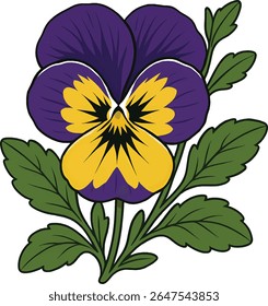 Ilustração estilizada de uma flor de maricas, apresentando um design único onde o rosto da flor é retratado como tendo uma expressão irritada ou feroz.