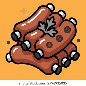A stylized illustration stack