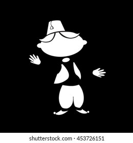 stylized illustration of Turkish boy