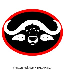 A stylized image of a bull's head.