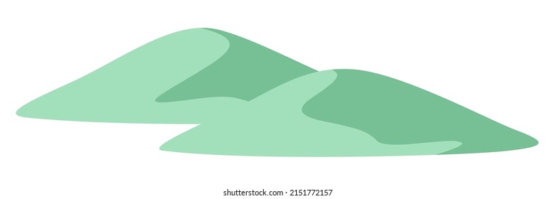 Stylized image of hills. Natural illustration. Abstract style.