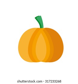 Stylized image of a pumpkin on a light background.
